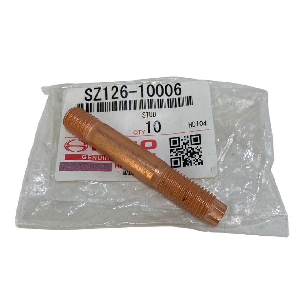 Шпилька (медная) коллектора выпускного M10*1,5 M10*1,25 L=68 мм. Hino-300 N04C Евро-3/4 / Евро-5 дорестайлинг | Оригинал